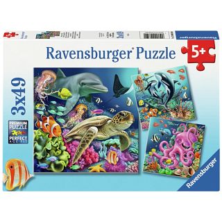 Underwater Splendor - 3 x 49 Piece Puzzles