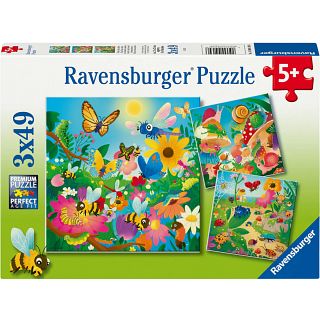 Bugs, Bugs, Bugs - 3 x 49 Piece Puzzles