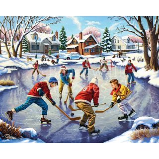 Personal Puzzle: Pond Hockey - 210 Pieces