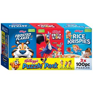 Kellogg's 3-in-1 Multipack: 3 x 100 Piece Jigsaw Puzzles(Modern)