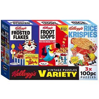 Kellogg's 3-in-1 Multipack: 3x100 Piece Jigsaw Puzzles (Vintage)