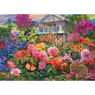 Connecting Pieces: Bunny Garden - 104 Piece Puzzle