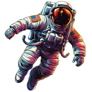 Rainbow Wooden Puzzle - Astronaut