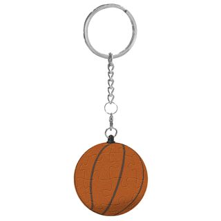 Puzzle Sphere Keychain - Basketball