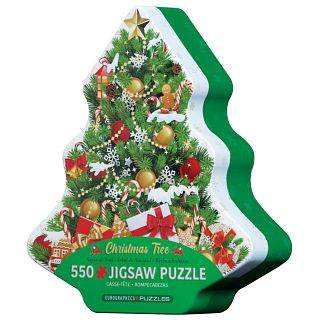 Christmas Tree - 550 Piece Jigsaw Puzzle in Collectible Tin