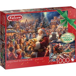 Falcon De Luxe - Christmas Wonderland -2 x1000 pc puzzles