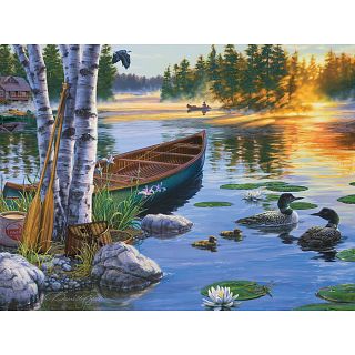 Morning on the Lake - Large Piece