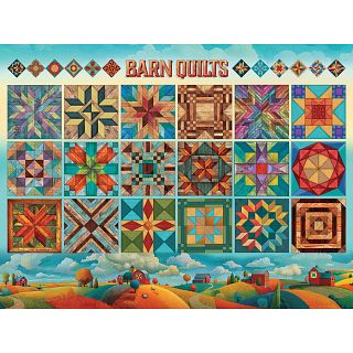 Barn Quilts - Large Piece