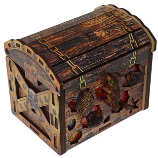 Art Version: Pirate's Treasure Chest - Wooden Puzzle Gift Box