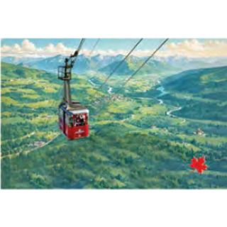 Mini Travel Puzzle - Jasper Sky Tram, Jasper National Park