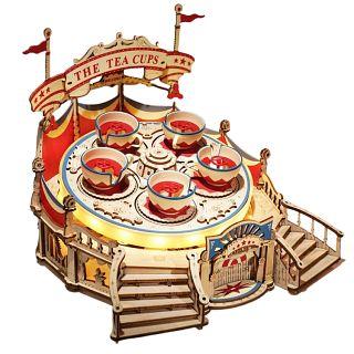 ROKR DIY Wooden Mechanical Model - Tilt-a-Whirl