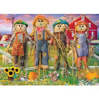 Friendly Scarecrows - Large Piece Family Puzzle