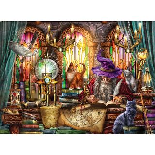 Mystical Study - Large Piece Jigsaw Puzzle