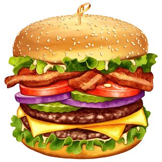Wooden Jigsaw Puzzle: Fun Size - Cheeseburger