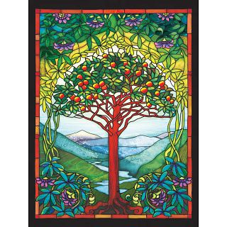 Tree of Life Stained Glass - Large Piece Jigsaw