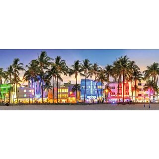 Panorama: Night Glow on Ocean Drive
