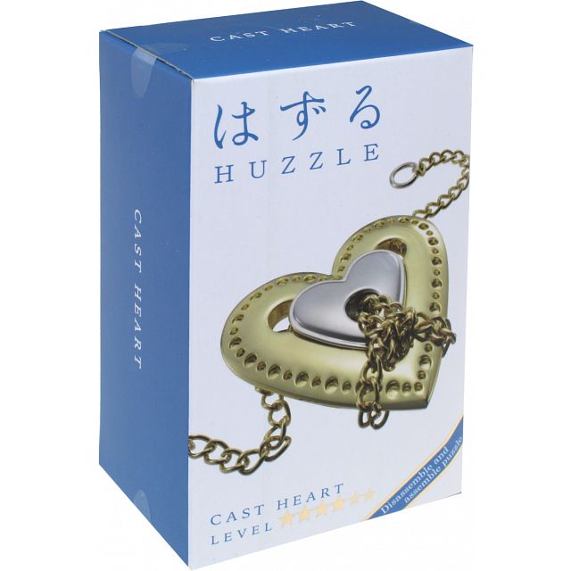 Hanayama HUZZLE Cast Puzzle love Heart Difficulty level 1 Metal Brand New