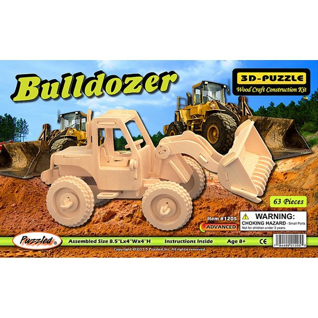 Bulldozer - 3D Wooden Puzzle