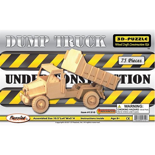 Dump Truck - 3D Wooden Puzzle