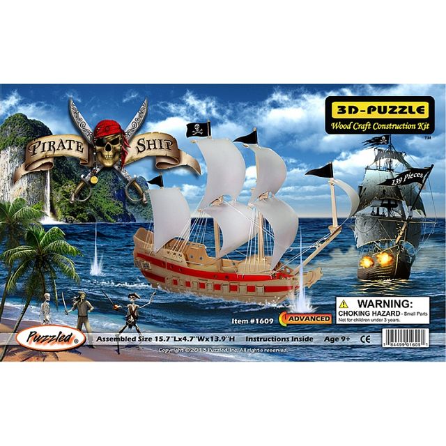 Pirate Ship - 3D Wooden Puzzle