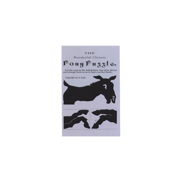 The Wonderful Chinese Pony Puzzle - Trade Card