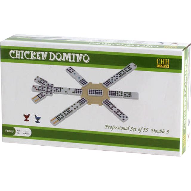 Chicken Domino Double 9 - Professional Set of 55