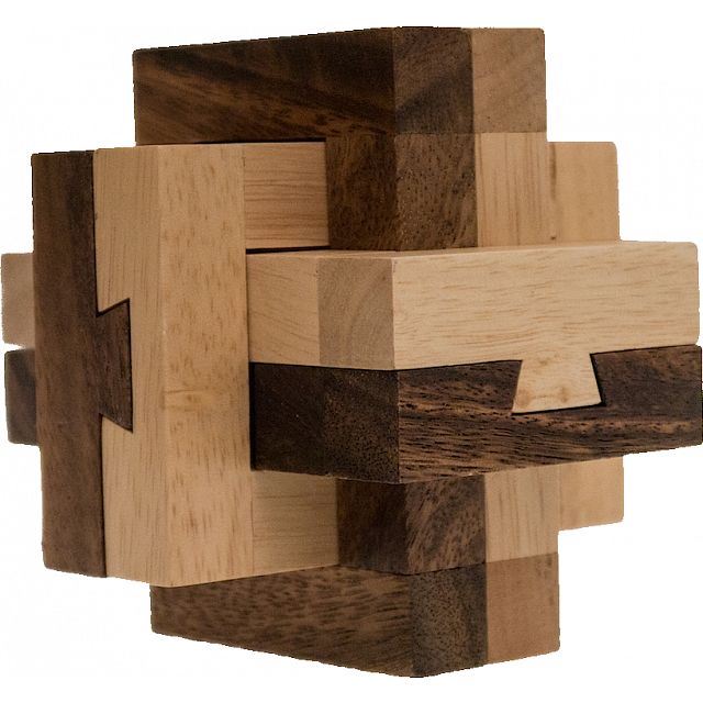 Dovetail Knot European Wood Puzzles Puzzle Master Inc