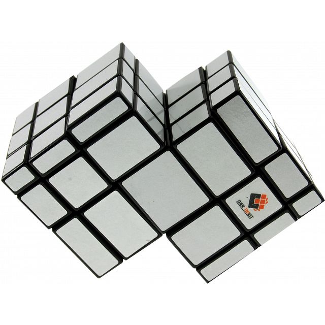 Mirror Double Cube - Black Body with Silver Labels | Other