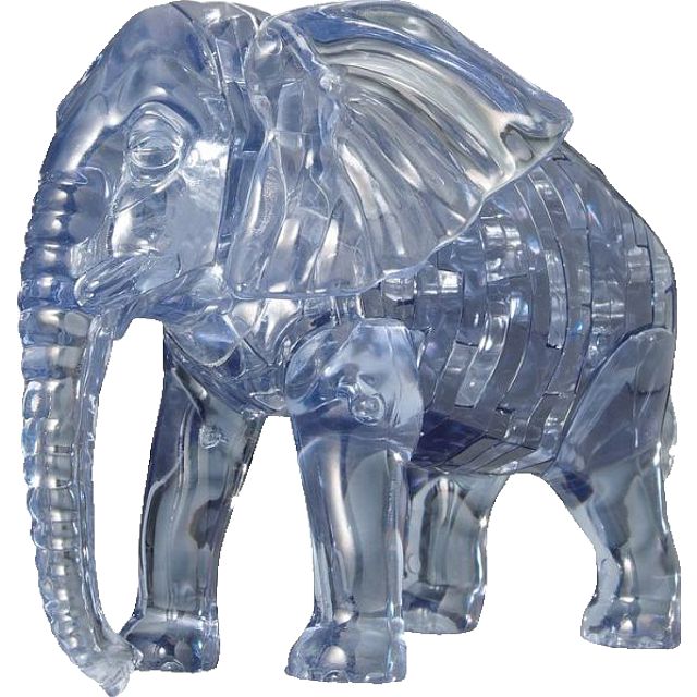 3D Crystal Puzzle Elephant 3D Crystal Puzzles Puzzle Master Inc
