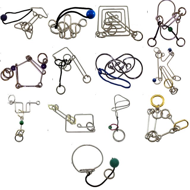 .Level 9 - a set of 13 wire puzzles