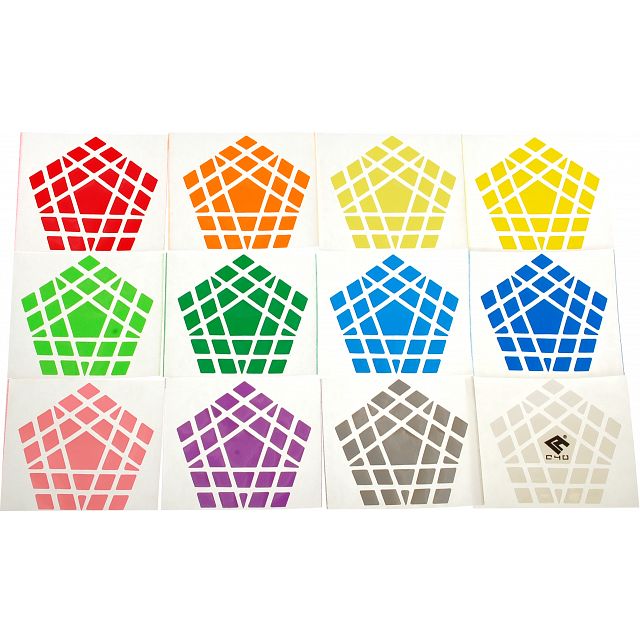 Cube4You Gigaminx Sticker Set