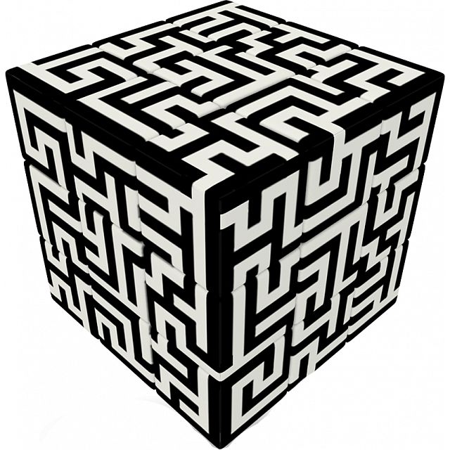 V-CUBE 3 Flat (3x3x3): Maze