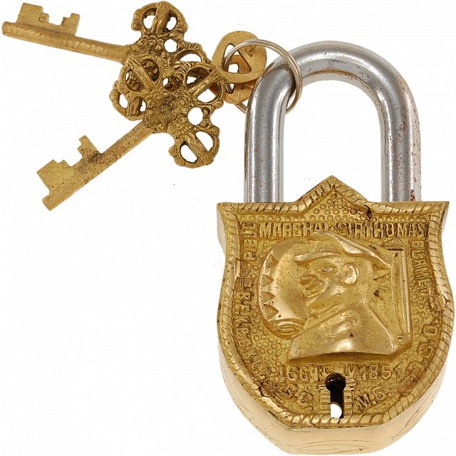 Brass Puzzle Trick Padlock Sir Thomas Blamey Metal Puzzle Locks