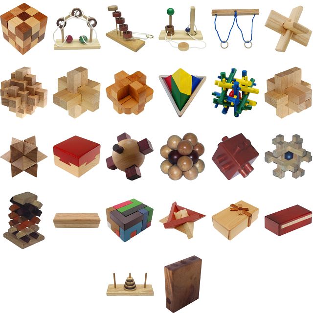Group Special - a set of 23 wood puzzles