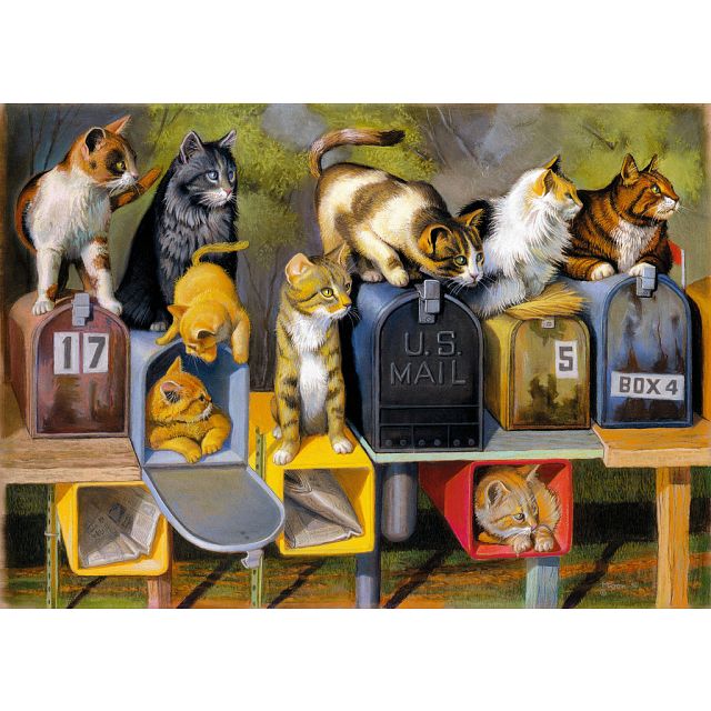 Cat's Got Mail - Large Piece Format