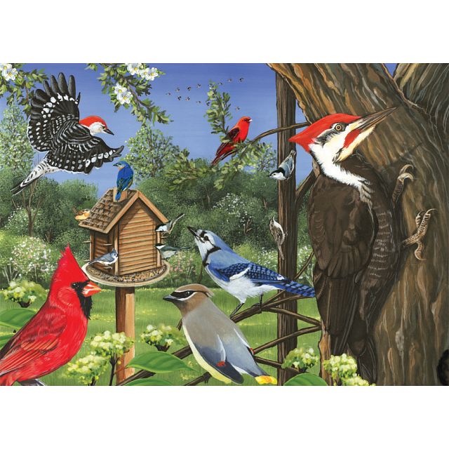 Around the Birdfeeder - Tray Puzzle