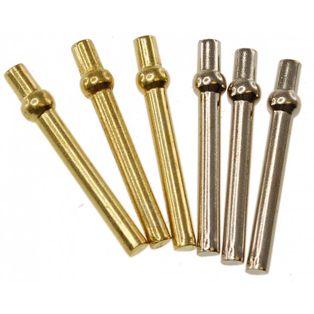 Cribbage Pegs - 6 Piece Metal (2 Colors)