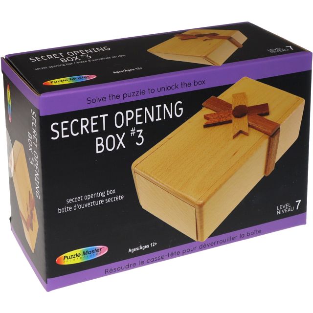 Secret Opening Box 3 | Wooden Puzzle Boxes | Puzzle Master Inc