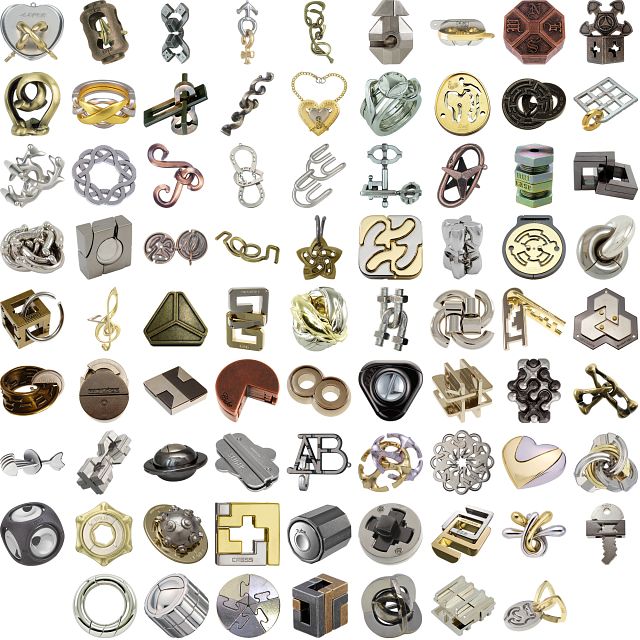 Group Special a set of 74 Hanayama puzzles Hanayama Metal Puzzles