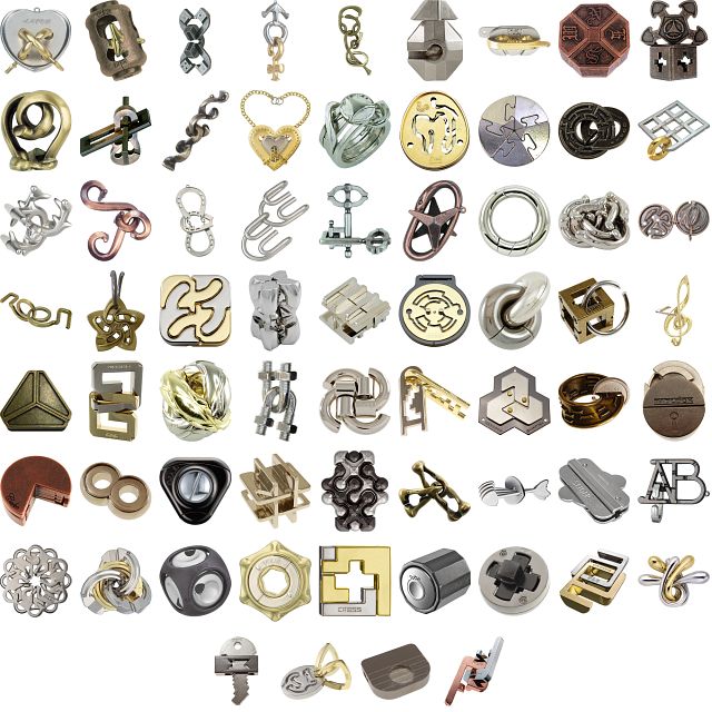 Group Special - a set of 68 Hanayama puzzles | Hanayama Metal