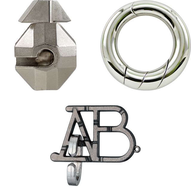 .Level 5 - a set of 3 Hanayama puzzles