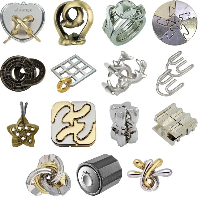 .Level 9 - a set of 15 Hanayama Puzzles