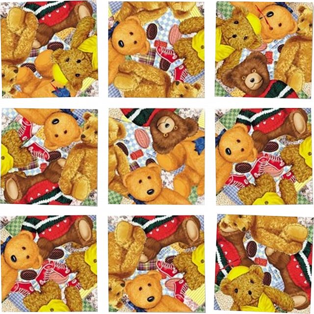 Scramble Squares - Teddy Bears | Tile Puzzles | Puzzle Master Inc