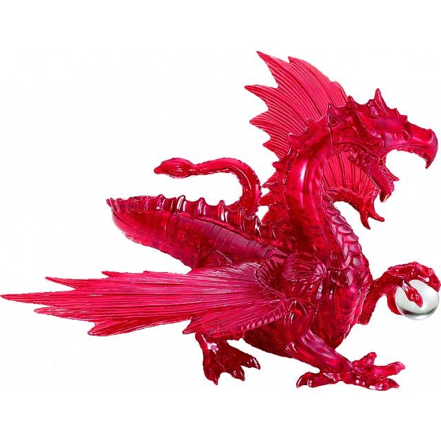 3D Crystal Puzzle Deluxe - Dragon (Red)