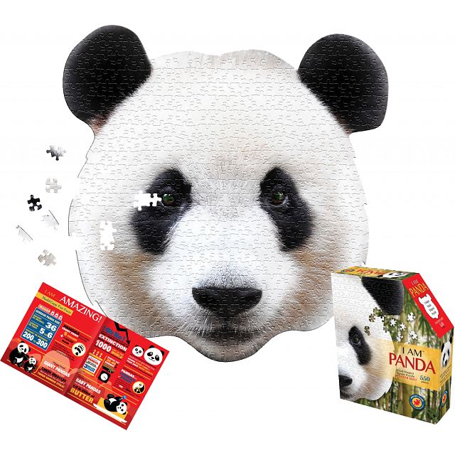 I AM Panda - Shaped Jigsaw Puzzle