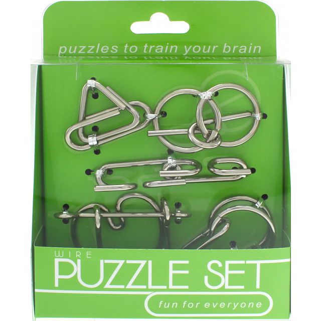 Hanayama Wire Puzzle Set - Green | Hanayama Metal Puzzles | Puzzle