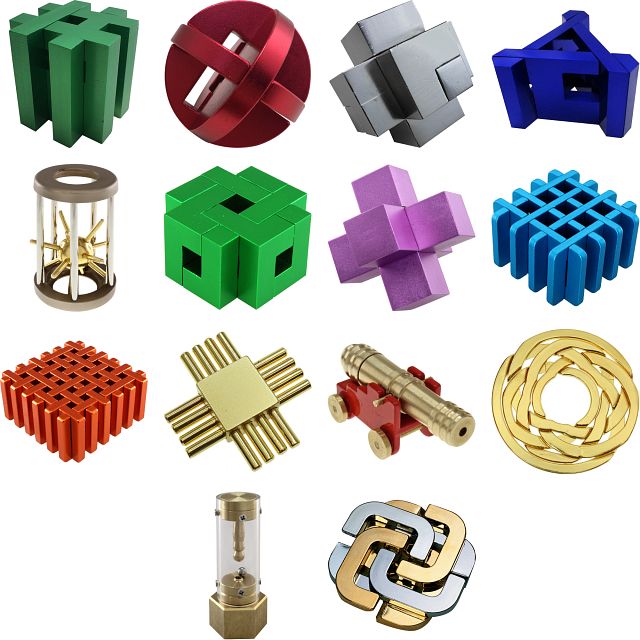 Group Special - a set of 13 Puzzle Master Metal Puzzles
