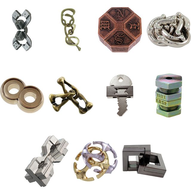 .Level 10 - a set of 11 Hanayama puzzles