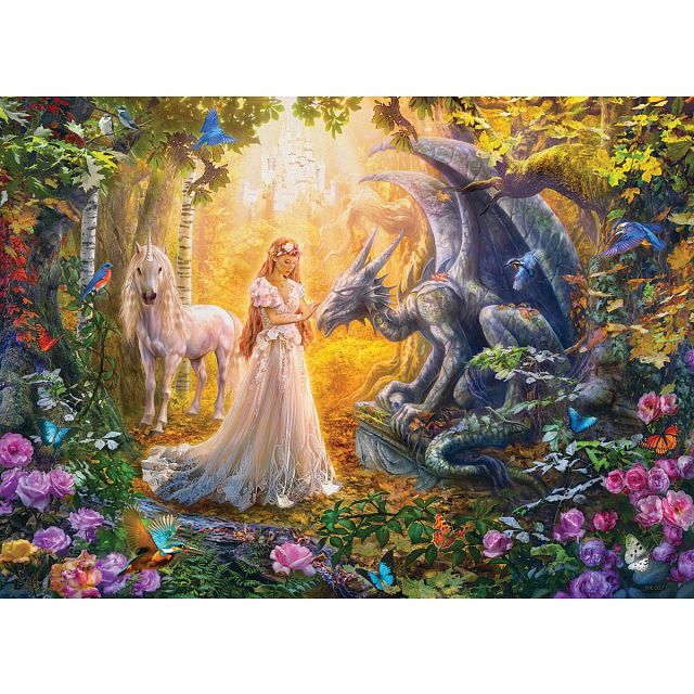 Princess' Garden - Large Piece Jigsaw Puzzle