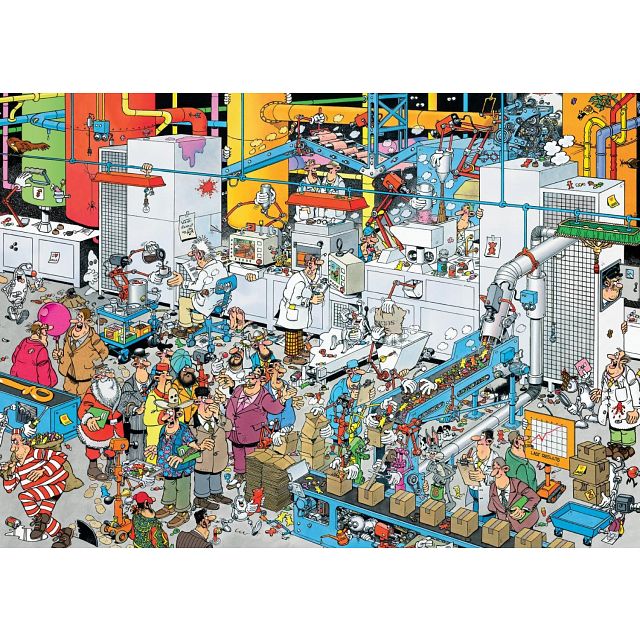 Jan van Haasteren Comic Puzzle - Candy Factory